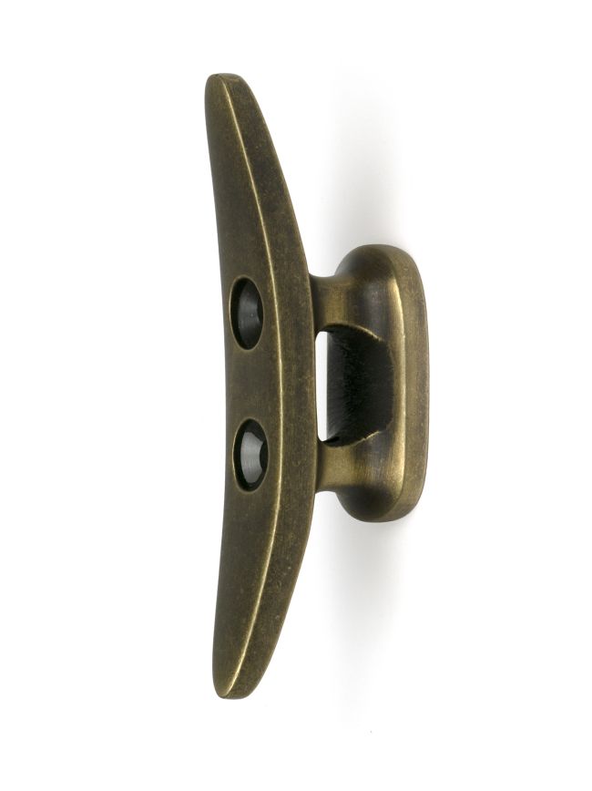 Burnished Brass Marine Cleat Hook
