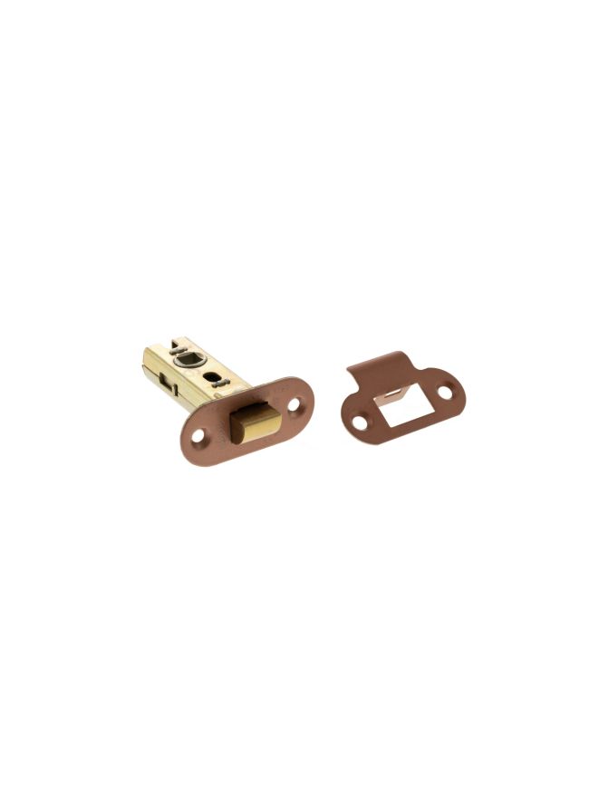 Atlantic Fire-Rated CE Marked Bolt Through Tubular Radius Latch 2.5" - Urban Satin Copper