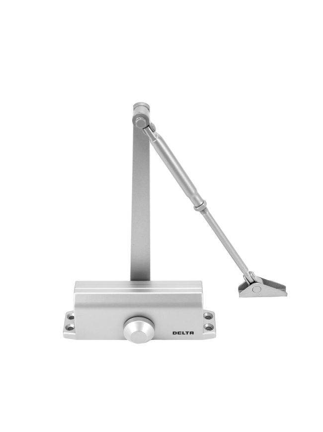 Zoo Hardware Size 3 Budget Door Closer with Arm and body (P.A Bracket Inc) - Silver
