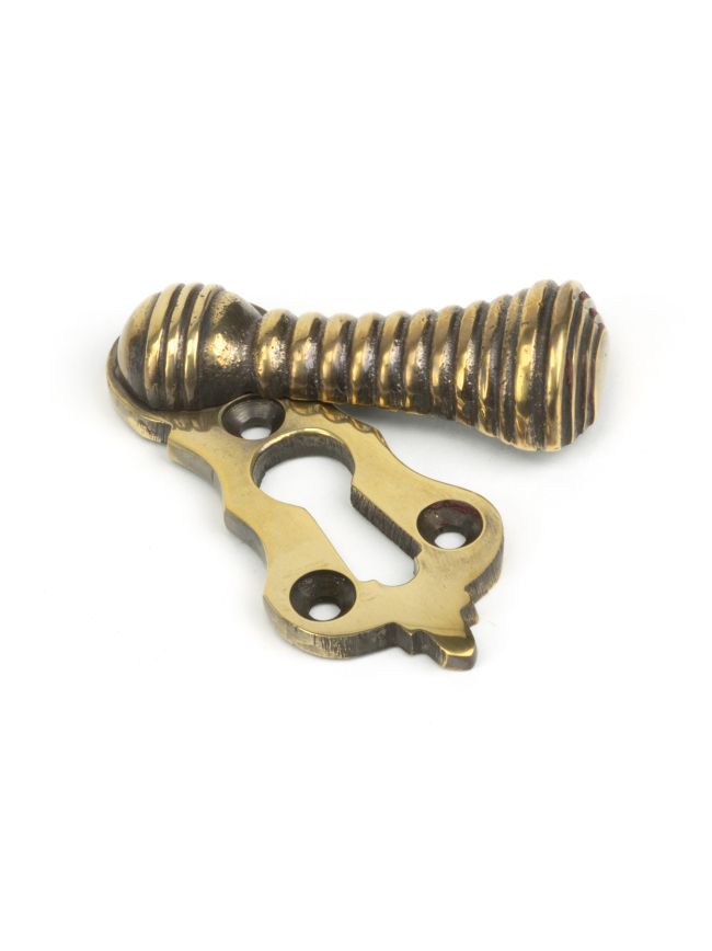 Aged Brass Beehive Escutcheon