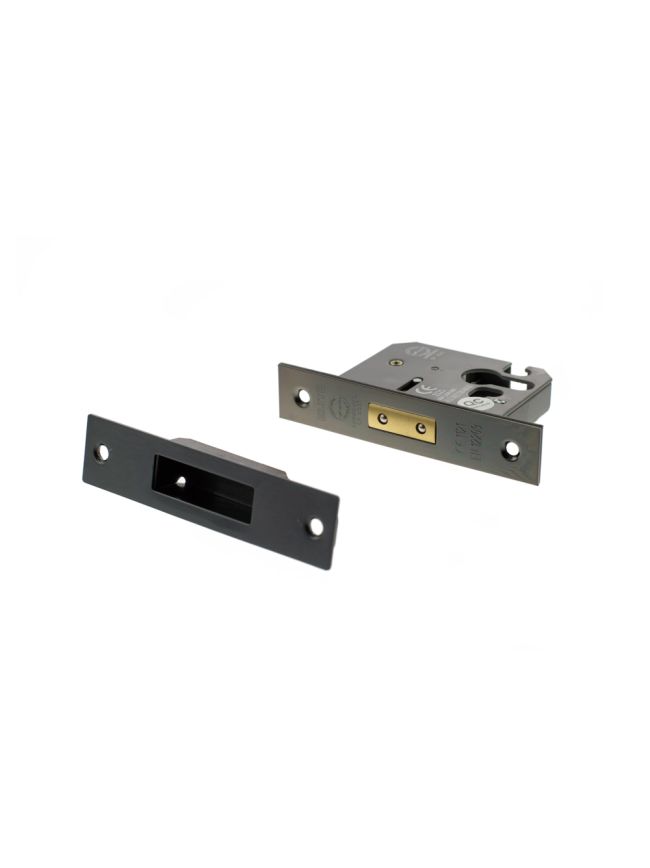 Atlantic Euro Deadlock [CE] 3" - Black Nickel