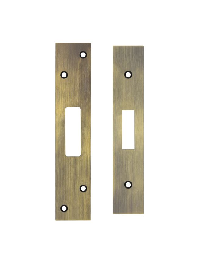 Zoo Hardware Spare Acc Pk for UK Dead Locks - *BLANK* - contains Forend, Strike and Fixing Screws - Bronze