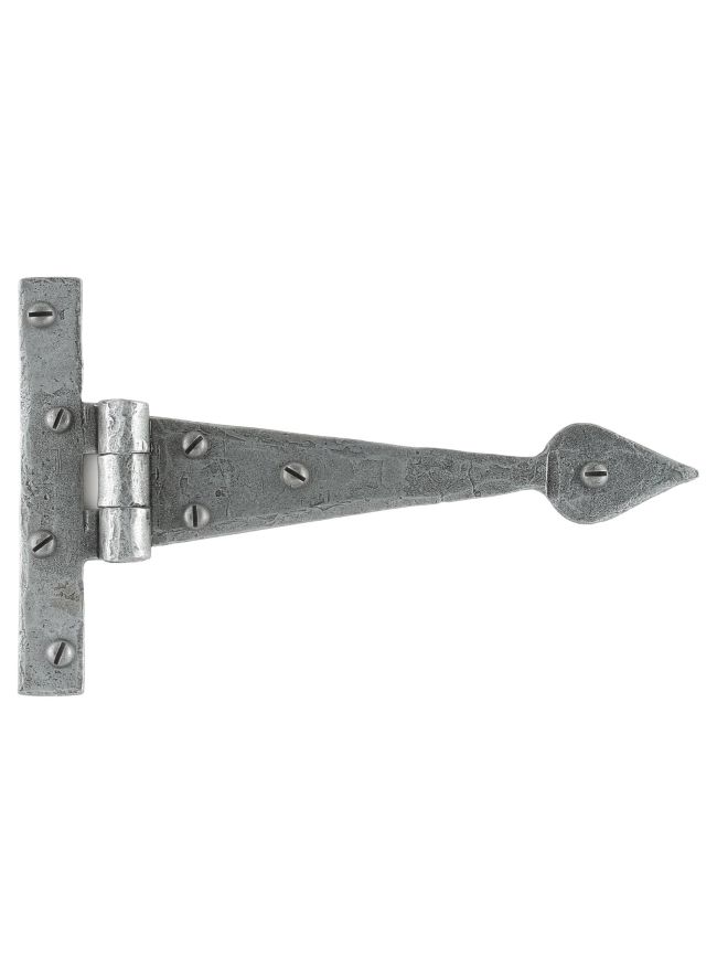 Pewter 6" Arrow Head T Hinge (pair)