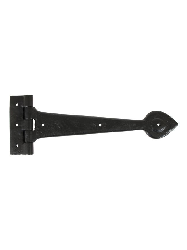 Black Textured 12" Cast T Hinge (pair)