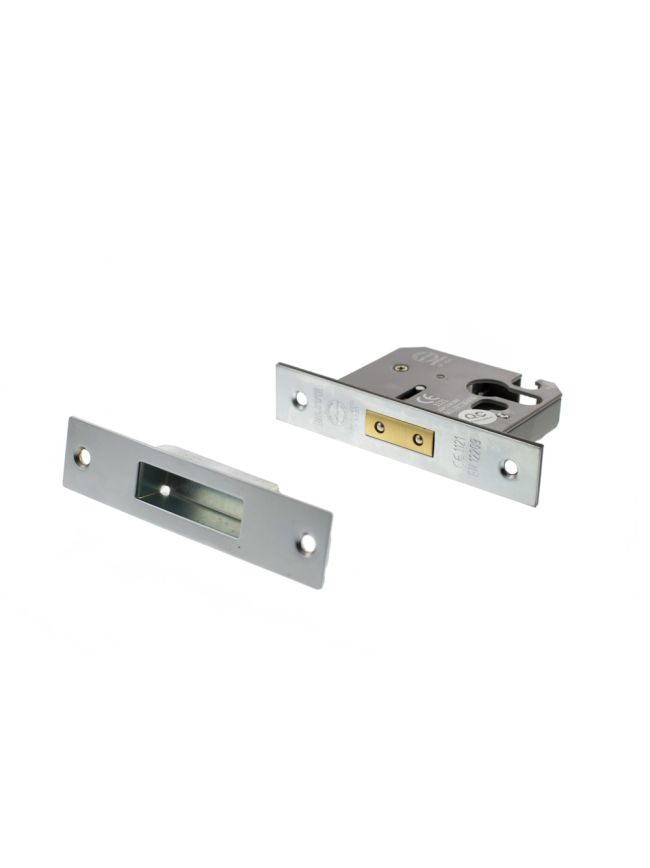 Atlantic Euro Deadlock [CE] 3" - Satin Chrome