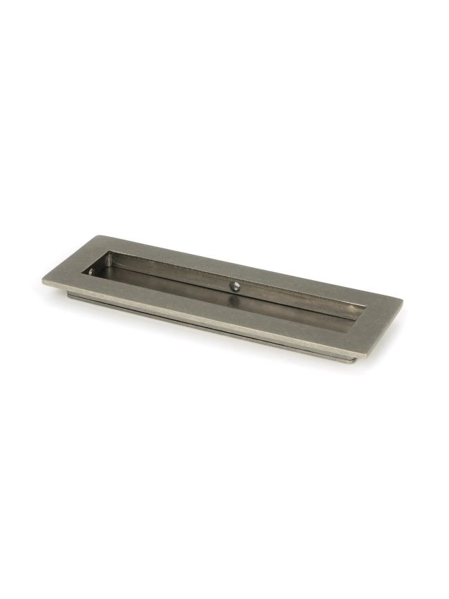 Pewter 175mm Plain Rectangular Pull