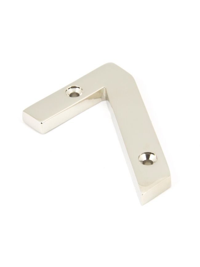 Polished Nickel Numeral 7