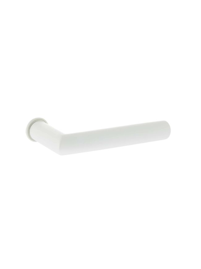 Tupai Rapido Covela Lever Door Handle on Concealed Round Rose - White (Pair)