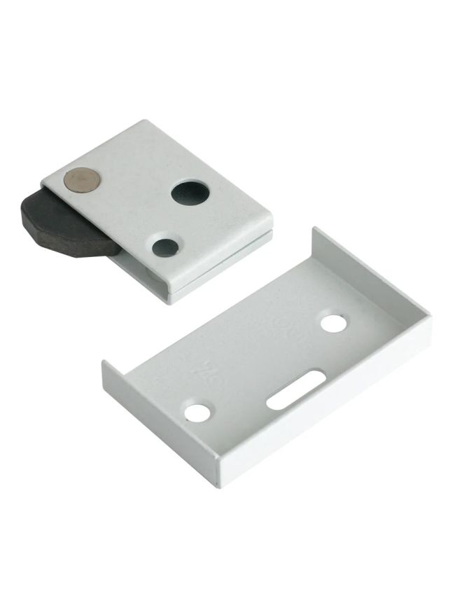Zoo Hardware Cylinder Latch Pull - Standard Profile - 88mm x 43mm - Powder Coat White