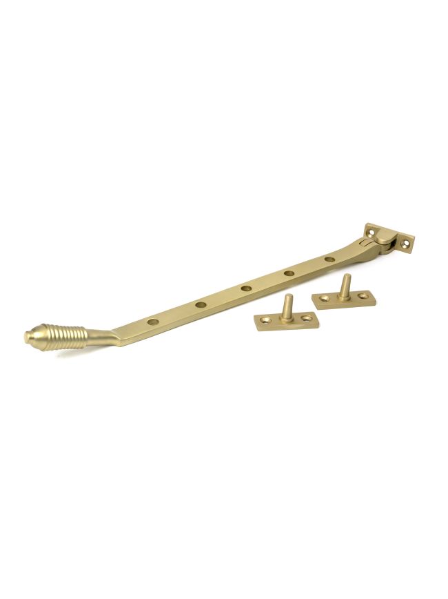 Satin Brass 12" Reeded Stay