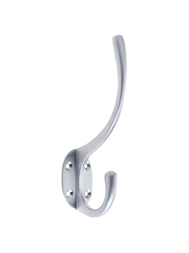 Zoo Hardware Hat and Coat Hook 5" Height 2" Projection - Satin