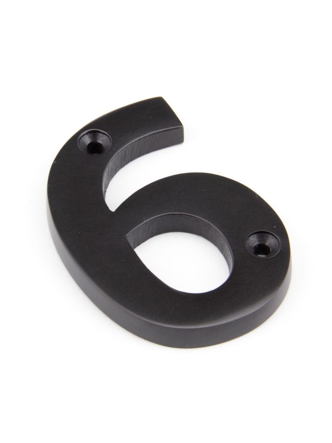 Aged Bronze Numeral 6