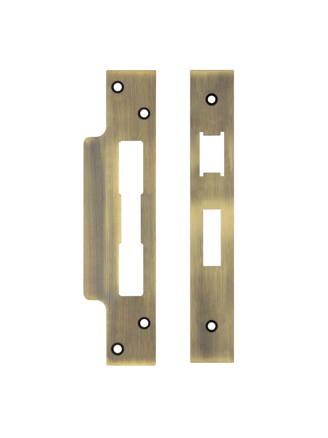 Zoo Hardware Spare Acc Pk for UK Sash Locks - *BLANK* - contains Forend, Strike and Fixing Screws - Bronze