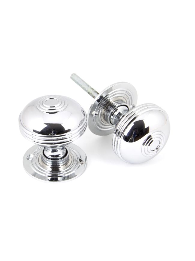 Polished Chrome 63mm Prestbury Mortice/Rim Knob Set