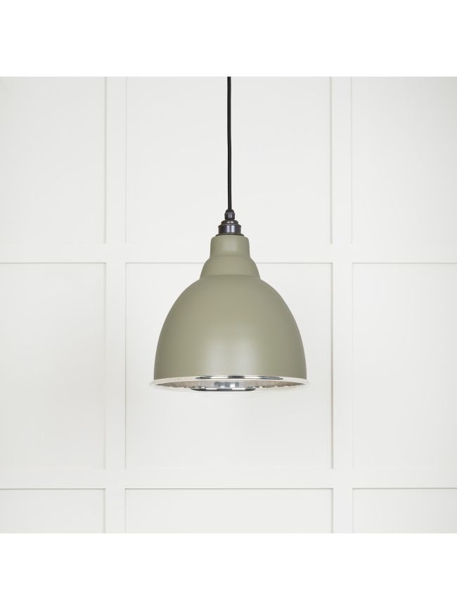 Smooth Nickel Brindley Pendant in Tump