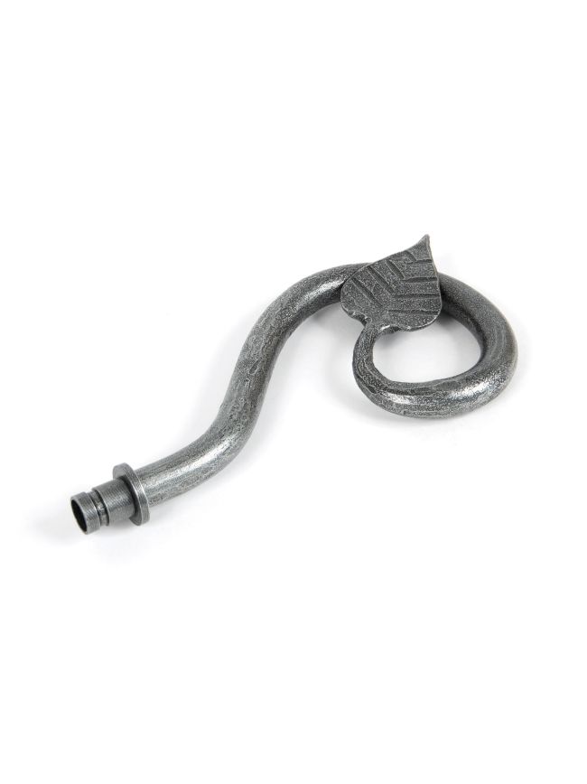 Pewter Leaf Curtain Finial (pair)