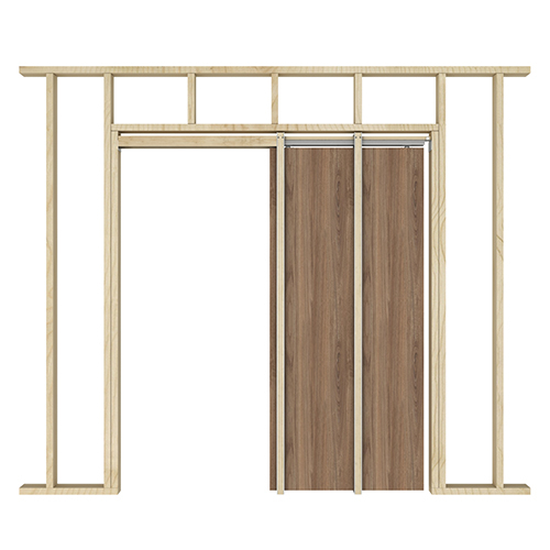 Pocket Door Kits - single door made for 38x89mm stud walls - By Frelan Hardware - JVPDK