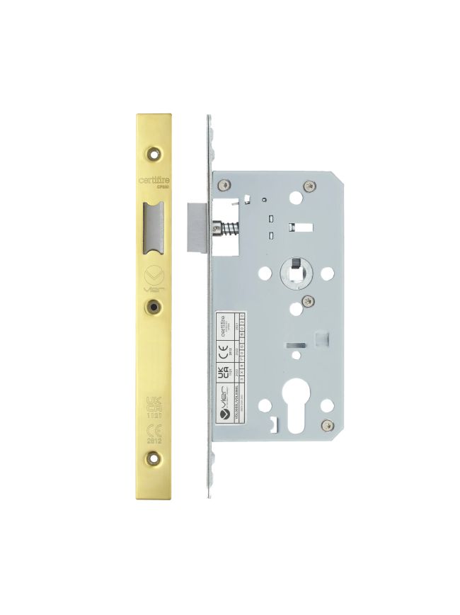 Zoo Hardware 2 Piece - DIN latch - backset 55mm - Gold