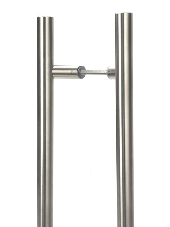 Satin Marine SS (316) 0.6m Offset T Bar Handle B2B 32mm Ø