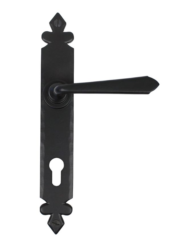 Black Cromwell Lever Espag. Lock Set