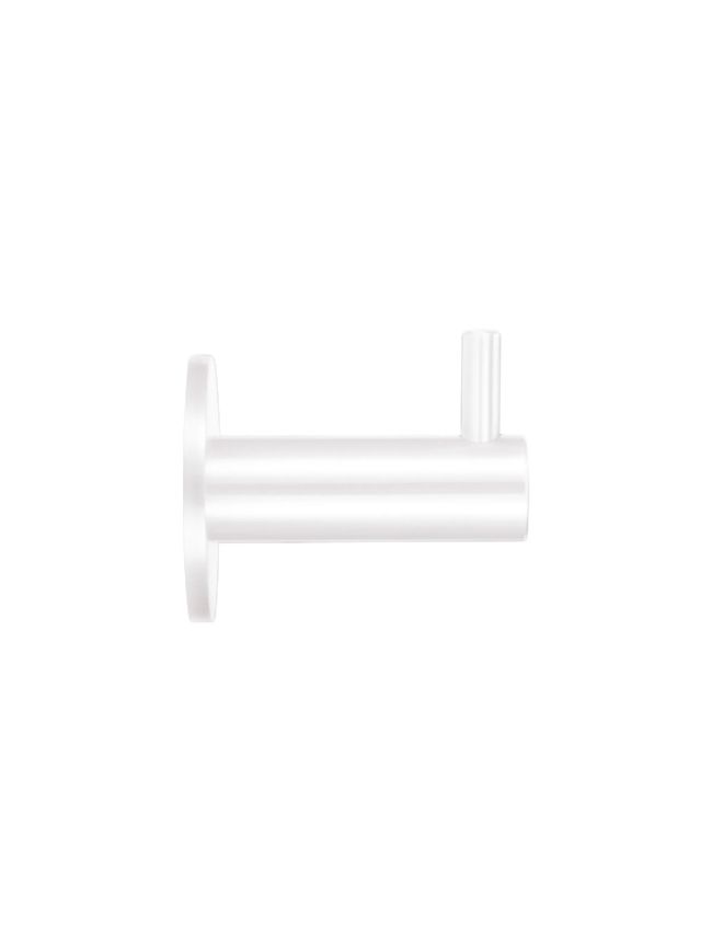 Zoo Hardware Wall Mounted Hook w/ Rose - White
