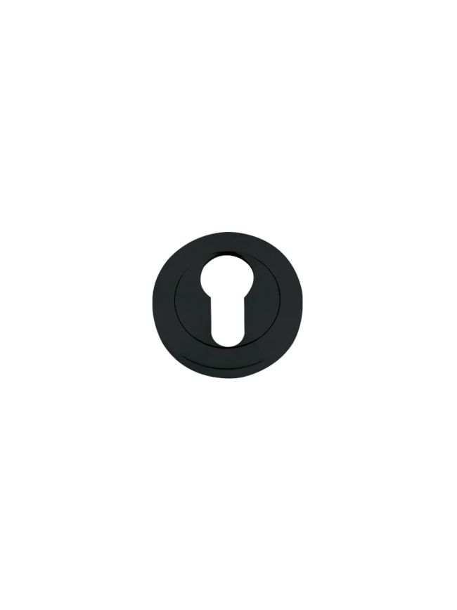 Zoo Hardware Euro profile escutcheon - Oscuro Matt Black