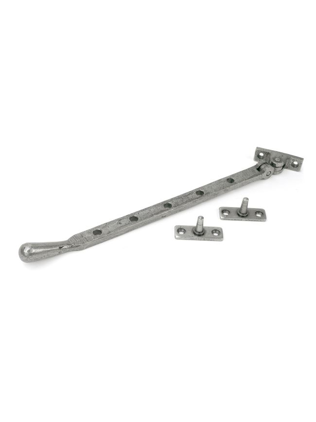 Pewter 12" Peardrop Stay
