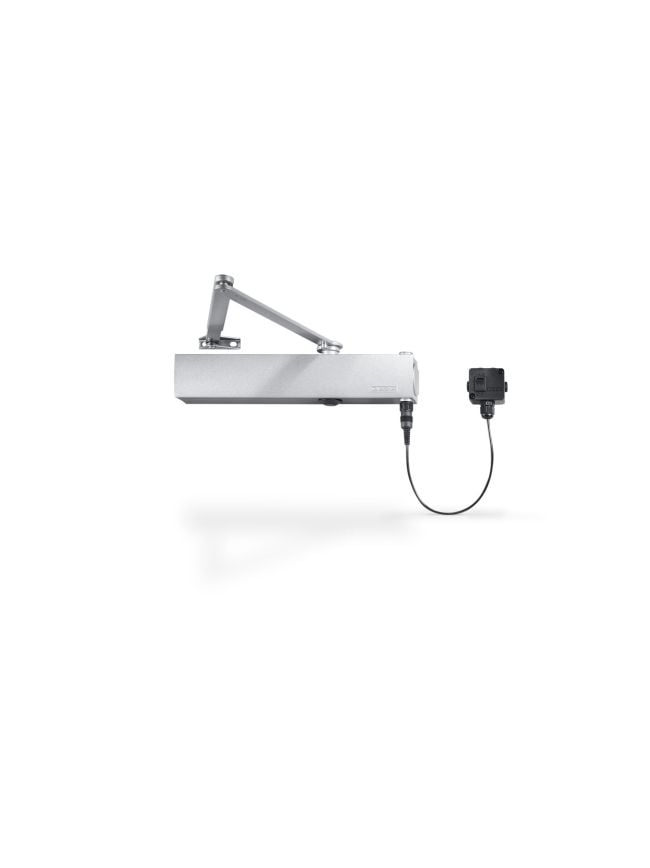 GEZE TS4000E Electromagnetic Fire Door Closer - Power Size EN 1-6 - Silver