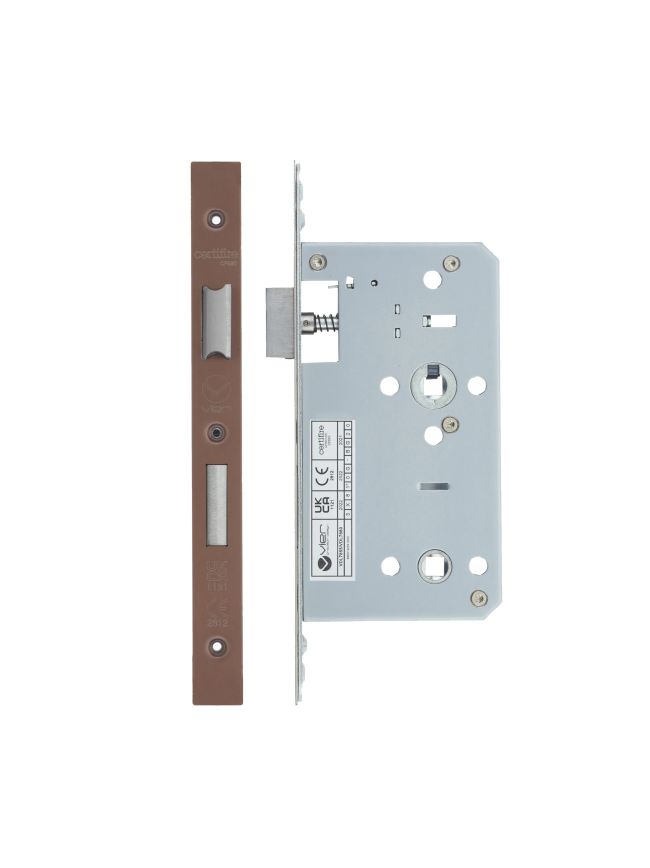 Zoo Hardware 2 Piece - DIN bathroom - 78mm c/c - backset 60mm - Bronze