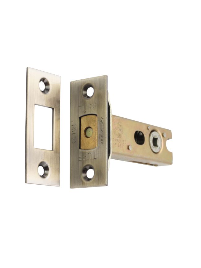 4" Tubular Dead Bolt - Antique Brass