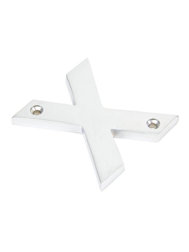 Satin Chrome Letter X