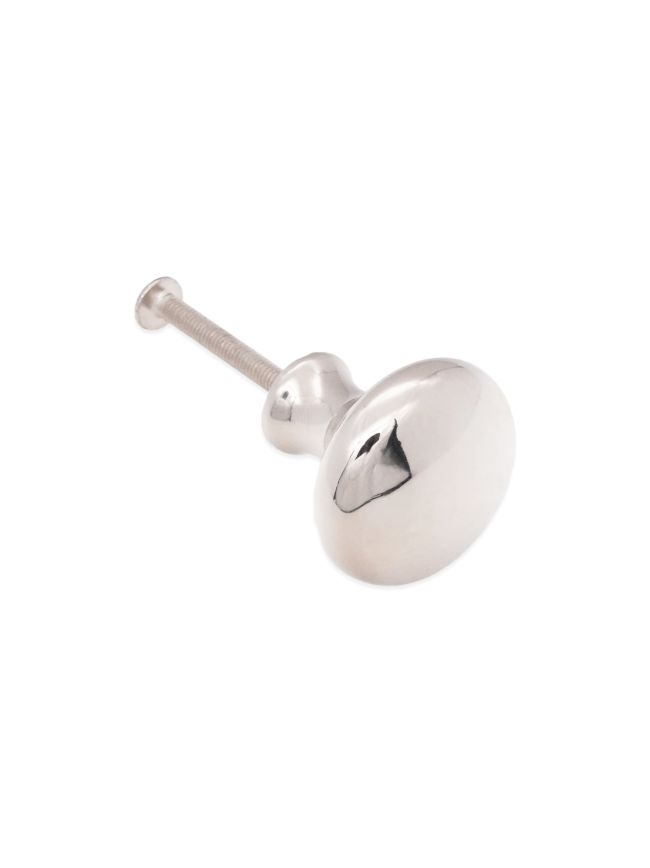 Mushroom 32mm Cupboard Knob Polished Nickel