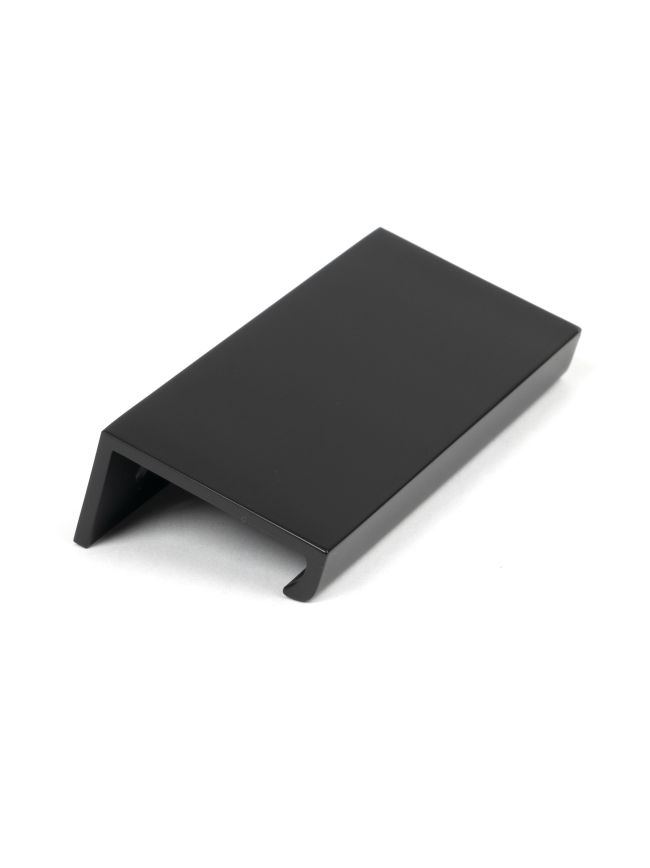 Matt Black 100mm Plain Edge Pull