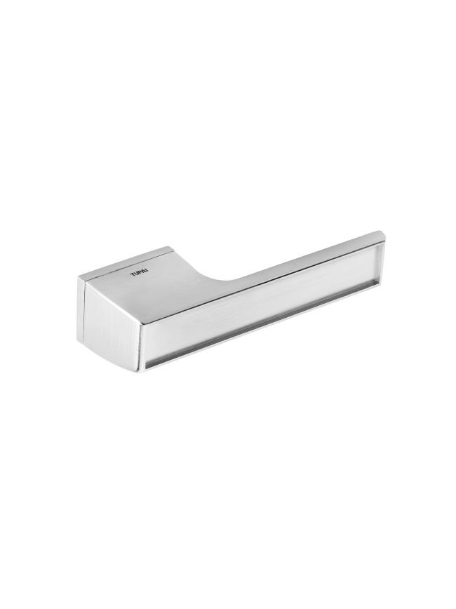 Tupai Rapido VersaLine Tobar Lever Door Handle on Long Rose - (Without Decorative Plate) - Satin Chrome (Pair)