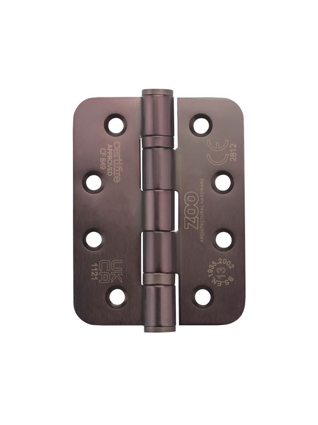 Zoo Hardware Grade 13 Ball Bearing Hinge - SS201 - Radius - CF849 - Etna Bronze
