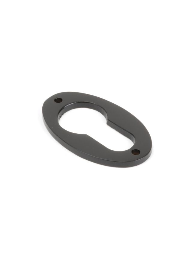 Aged Bronze Oval Euro Escutcheon