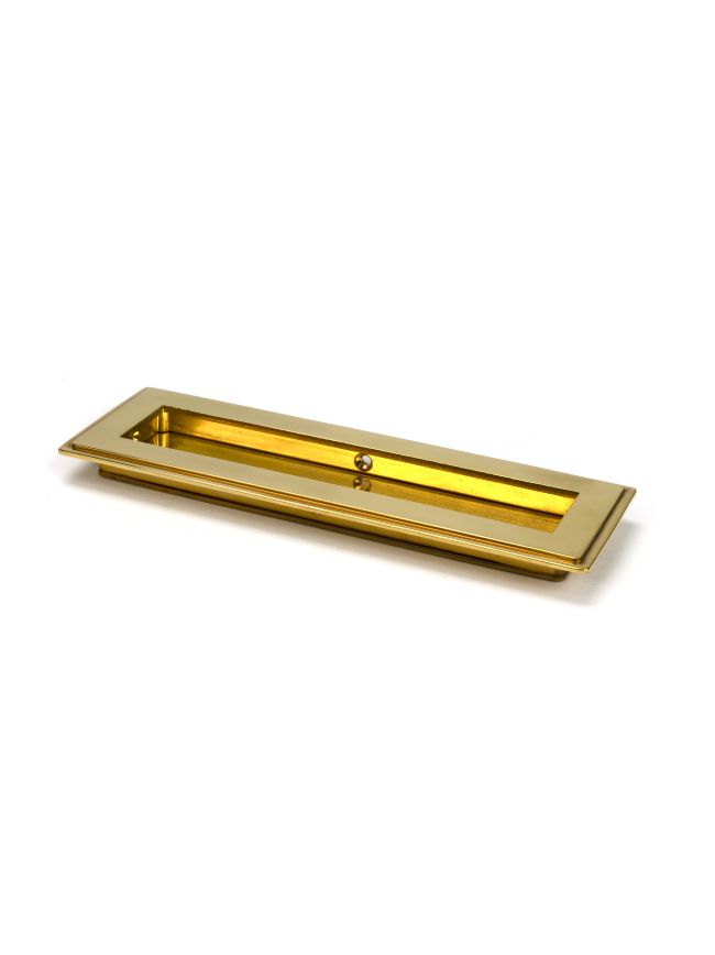 Polished Brass 175mm Art Deco Rectangular Pull