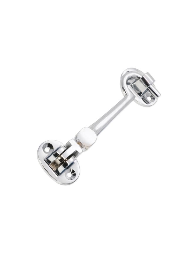 Silent Cabin Hook 4" - 100mm Polished Chrome