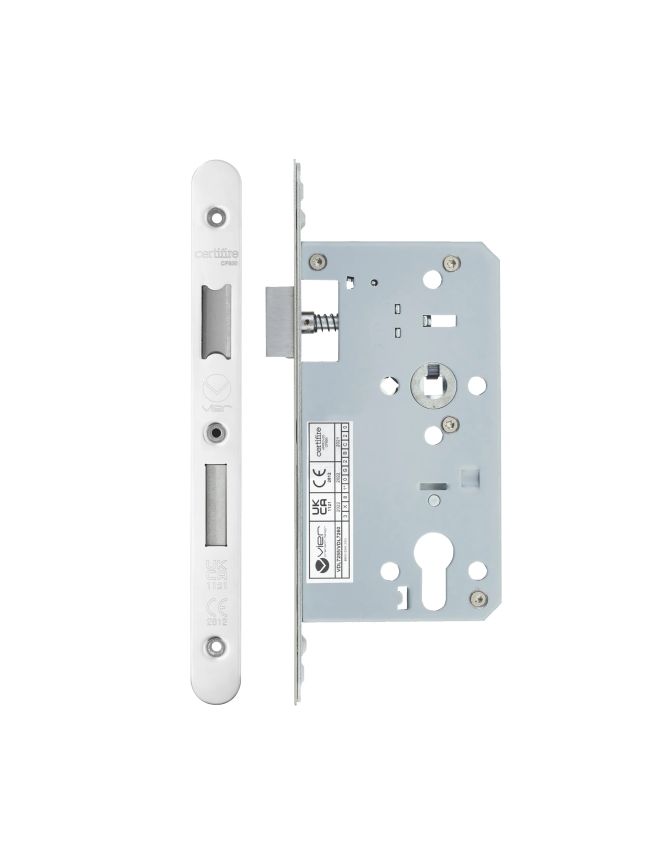Zoo Hardware 2 Piece - DIN euro sashlock - 72mm c/c - backset 60mm - radius - Stainless Steel