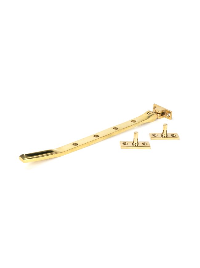 Polished Brass Art Deco 10" Stay