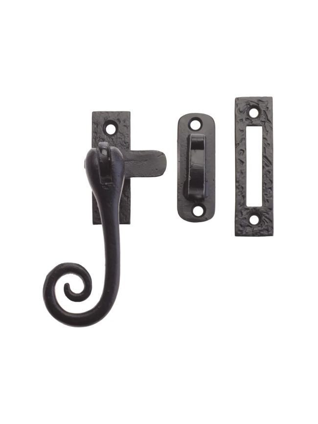 Zoo Hardware Curly Tail Casement Fastener - 4" - Black