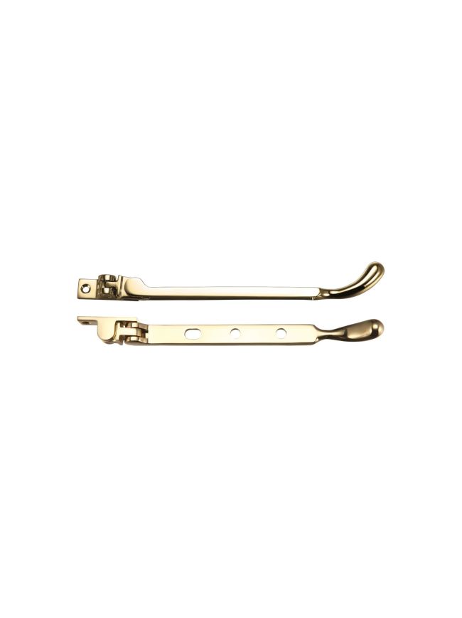 Zoo Hardware Bulb End Casement Stay - Polished Brass