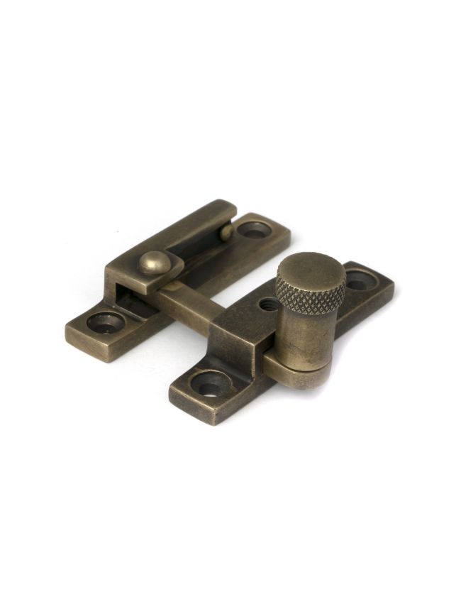 Burnished Brass Brompton Quadrant Fastener - Narrow
