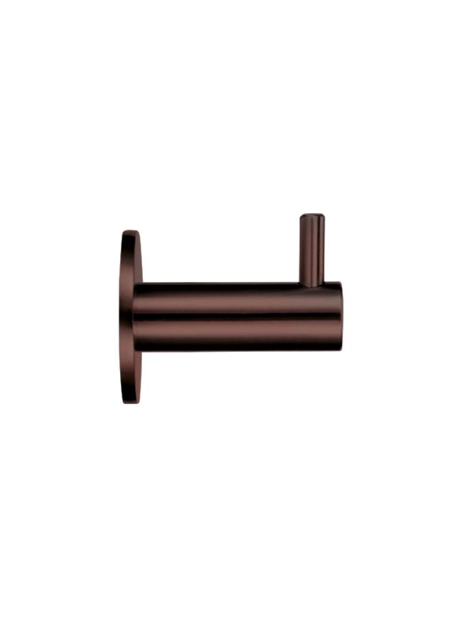 Zoo Hardware Wall Mounted Hook w/ Rose - Bronze