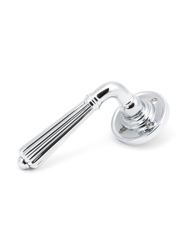 Polished Chrome Hinton Lever on Rose Set - Unsprung