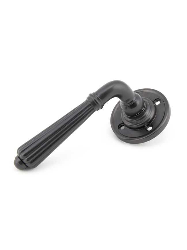 Aged Bronze Hinton Lever on Rose Set - Unsprung