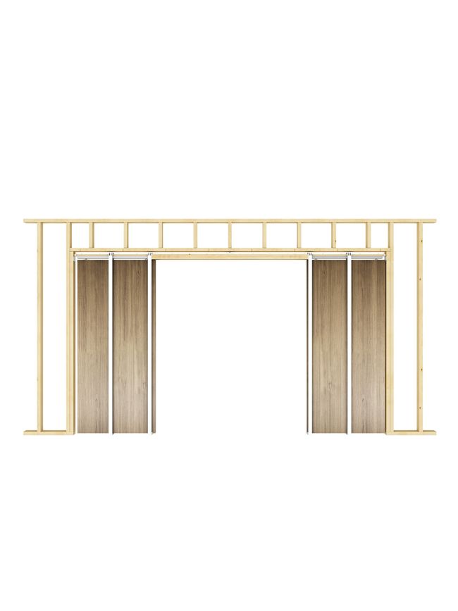 Double Pocket Door Kit - By Frelan Hardware - JVPDKD