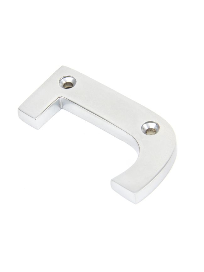 Satin Chrome Letter J