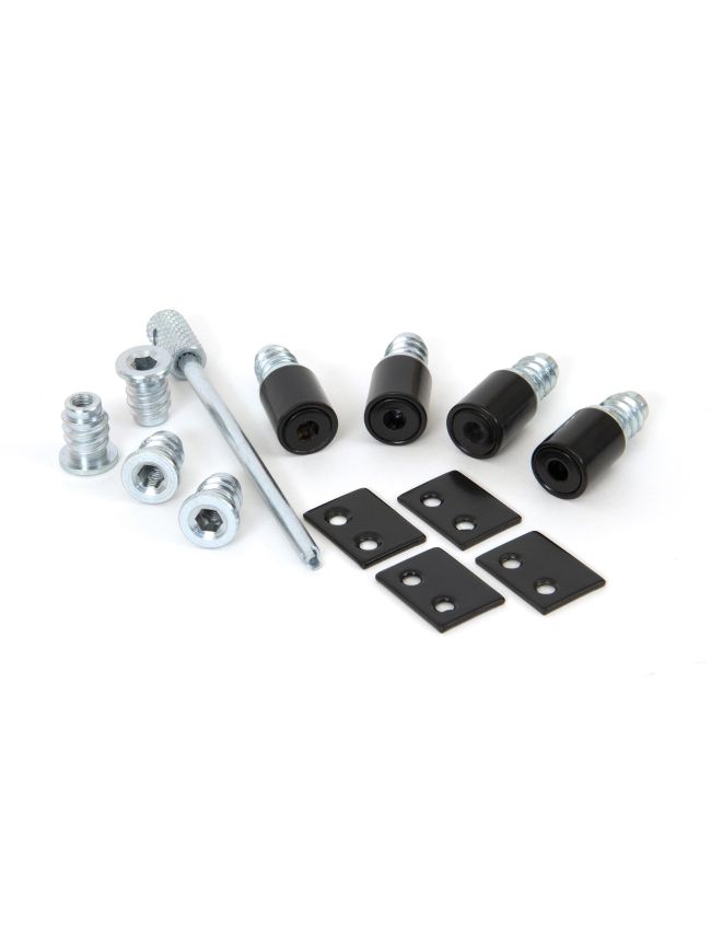 Black Secure Stops (Pack of 4)