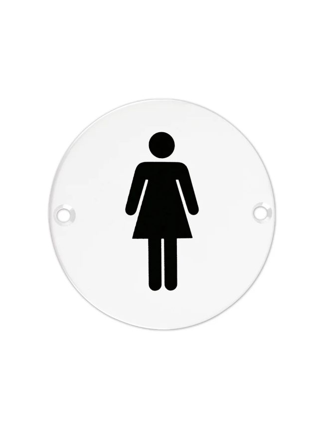 Zoo Hardware Sex Symbol - Female - 76mm dia - White